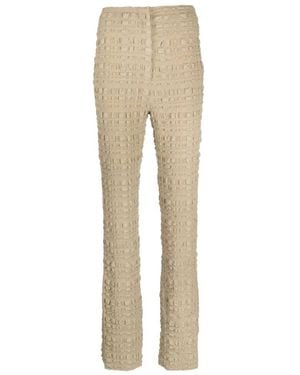 Nanushka Juna Seersucker Pants - Natural