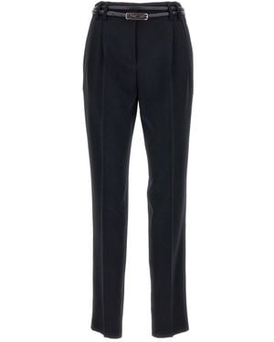 Max Mara Belt Loops Slacks - Blue