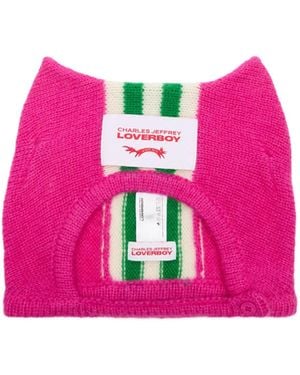 charlesjeffreyloverboy Ears Bonnet Beanie - Pink