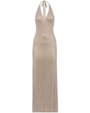 GIUSEPPE DI MORABITO Halter-Neck Tie-Strap Dress - White