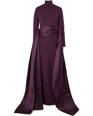 Solace London Simple Long Dress - Purple