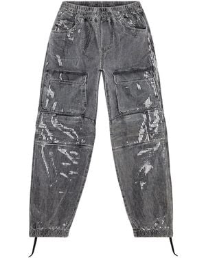 DIESEL D-Mirt 0Pgac Straight-Leg Cargo Jeans - Grey