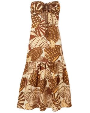 FARM Rio Halter Neck Dress - Natural