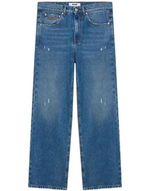 MSGM Distressed Jeans - Blue