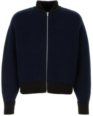 Jil Sander Long Sleeve Zip-Up Jacket - Blue