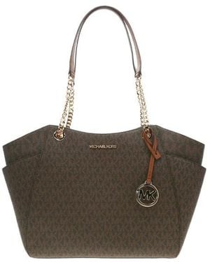 Michael Kors Jet Set Travel Tote Shoulder Bag - Brown