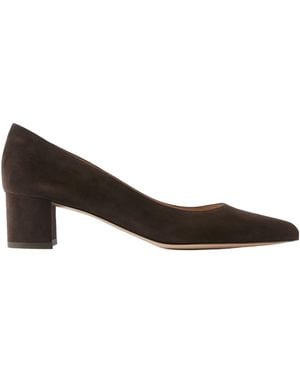Gianvito Rossi Piper 45 Suede High Heels - Brown