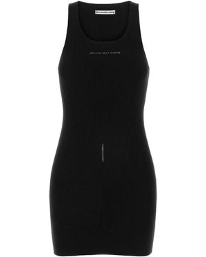 Alexander Wang Crewneck Sleeveless Dress - Black