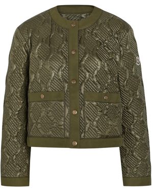 Moncler Geometric Down Jacket - Green