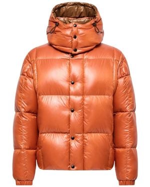 Moncler Parana Hooded Short Down Jacket - Orange