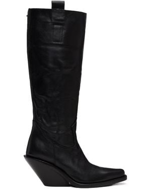 Ann Demeulemeester Lidar Western Tall Boots - Black