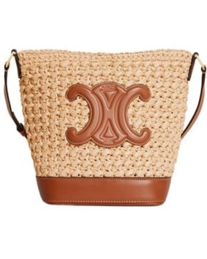 Celine Small Bucket Cuir Triomphe - Pink