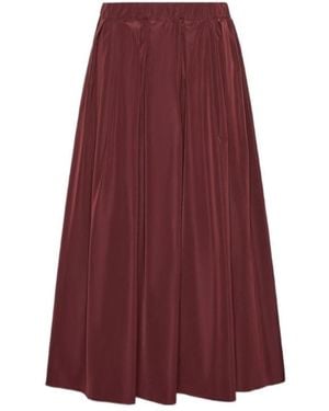 Weekend by Maxmara Long Taffeta Skirt - Purple