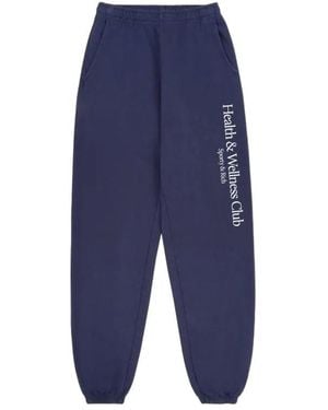 Sporty & Rich Hw Crest Track Trousers - Blue