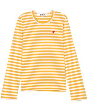 Comme des Garçons Long-Sleeved T-Shirt - Yellow