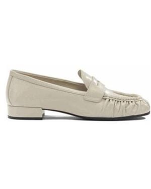 Prada Pleated Loafers - White