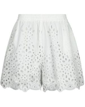Moschino Elastic-Waist Shorts - White