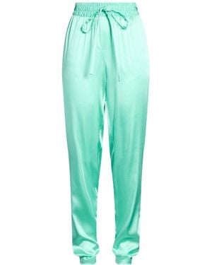 Dolce & Gabbana Solid-Color Satin Pajama Pants - Green