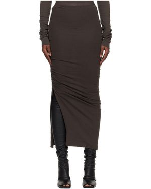 Rick Owens Concordians Soft Edfu Skirt - Black