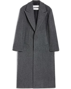 Jil Sander Twill Coat - Grey