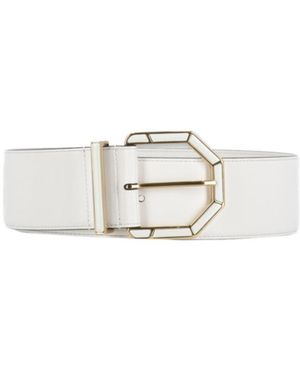Etro Maxi Buckle Belt - White