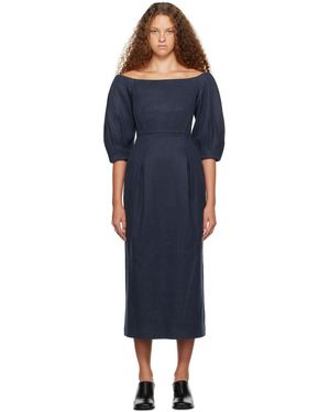 Gabriela Hearst Majano Shoulder-Length Dress - Black