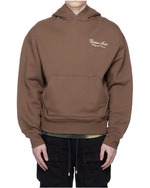 Amiri Embroidered Logo Hoodie - Brown