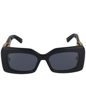 Stella McCartney Eyewear Rectangle Frame Sunglasses - Blue