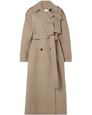 Rohe Double-Breasted Trench Coat - Natural