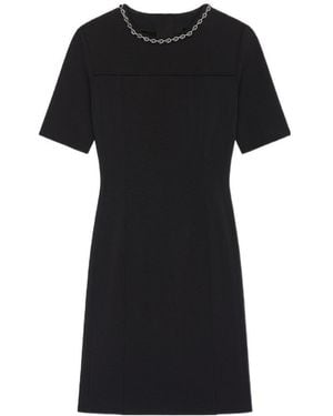 Givenchy Punto Milano Dress With Chain Collar - Black
