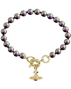 Vivienne Westwood Aleksa Beaded Bracelet - Metallic
