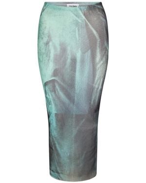 Jean Paul Gaultier Midi Skirt - Green
