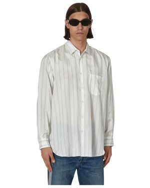 Comme des Garçons Comme Des Garçons Shirt Striped Buttoned Shirt - White