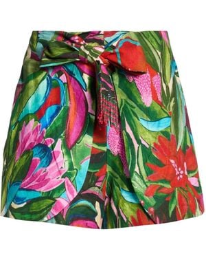 FARM Rio Printed Shorts - Red