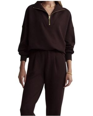 Varley Hawley Half Zip Sweatshirt - Black