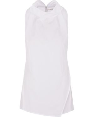Co. High-Neck Sleeveless Top - White