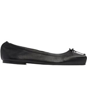 Jacquemus Square-Toed Ballet Flats - Black