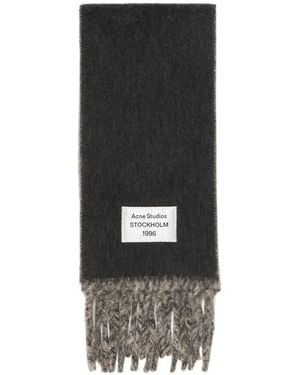 Acne Studios Fringed Scarf - Black