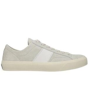 Tom Ford Cambridge Lace Up Trainers - White