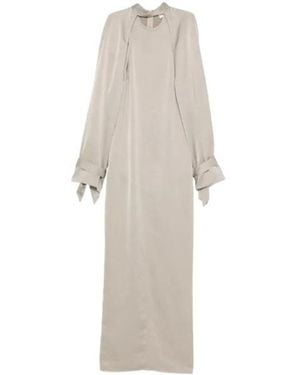 Nanushka Detachable Bolero Maxi Dress - White