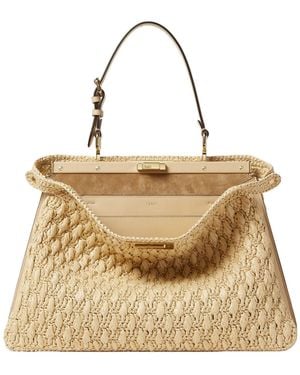 Fendi Peekaboo Soft Large Tote Bag - Natural