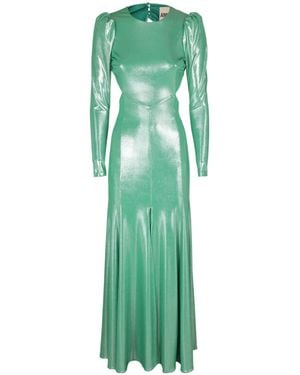 Aniye By Puff Sleeve Maxi Dress - Green