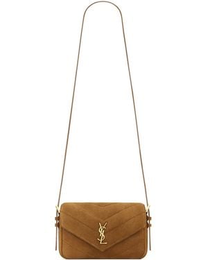 Saint Laurent Loulou Toy Crossbody - White