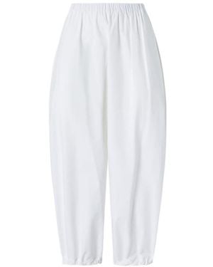 Pinko Lightweight Drawstring Balloon Trousers - White