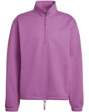 adidas Originals Half-Zipper Hoodie - Purple