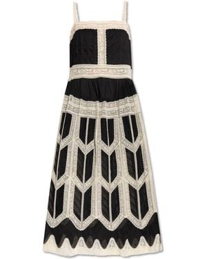 Zimmermann Lace-Insert Dress - Black