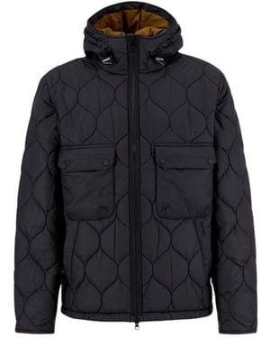 Barbour Long-Sleeved Hooded Cotton Jacket - Blue