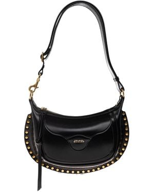 Isabel Marant Moon Studded Shoulder Bag - Black
