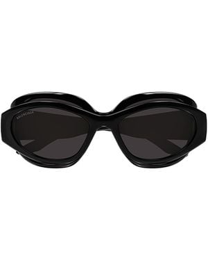 Balenciaga Eyewear Superbusy Round Sunglasses - Black