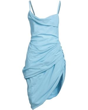 Jacquemus Solid-Color Sleeveless Dress - Blue